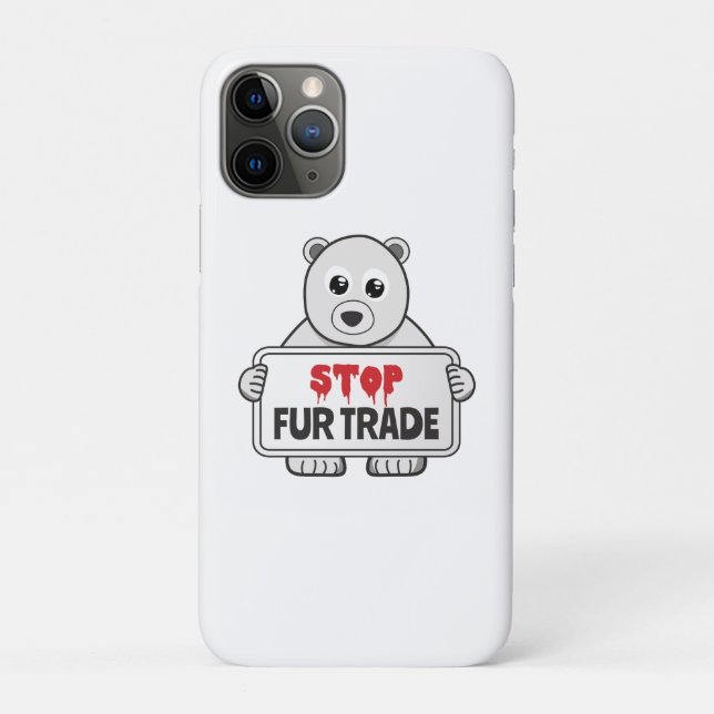 Stopp Fur Trade Sad Polar Bär Case-Mate iPhone Hülle (Rückseite)