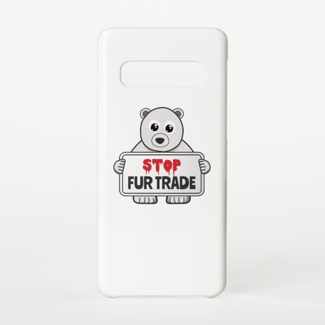 Stopp Fur Trade Sad Polar Bär Samsung Galaxy Hülle (Rückseite)