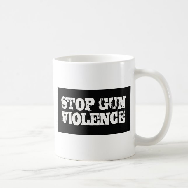 Stopp Gun-Gewalt Tasse (Rechts)