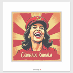 Stopp Kamunism Harris Walz 2024 Comrade Kamala Aufkleber