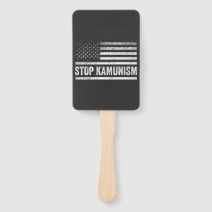 Stopp Kamunism Harris Walz 2024 Comrade Kamala Fächer