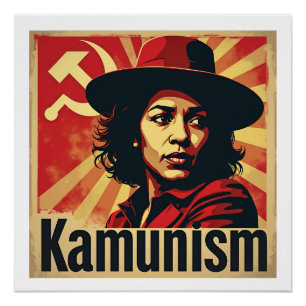 Stopp Kamunism Harris Walz 2024 Comrade Kamala Poster