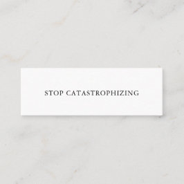 STOPP KATASTROPHIZING Self Talk Mini Card Nr. 7 Mini Visitenkarte
