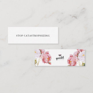 STOPP KATASTROPHIZING Self Talk Mini Card Nr. 7 Visitenkarte