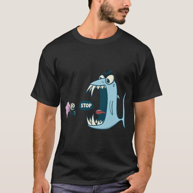 Stopp - klein gegen groß T-Shirt (Vorderseite)