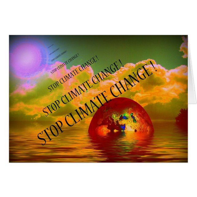 STOPP KLIMAWANDEL ! (Vorderseite (Horizontal))