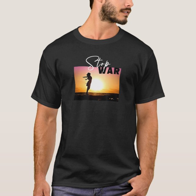 STOPP-KRIEG MIT SUN T-Shirt (Vorderseite)