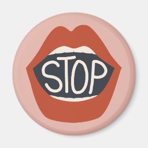 Stopp Lippen Magnet