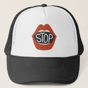 Stopp Lippen Truckerkappe