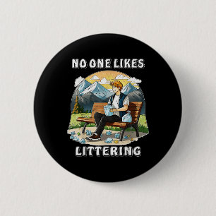 Stopp Littering Nature Protection Umwelt Pro Button