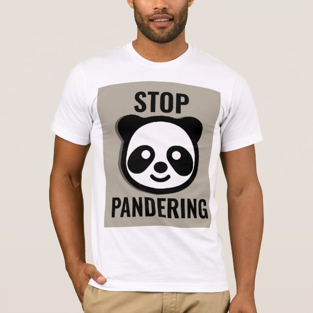 STOPP PANDERING-T - SHIRT (Vorderseite)