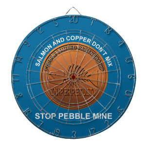 Stopp Pebble Mine - Pebble Mine Penny Dartscheibe
