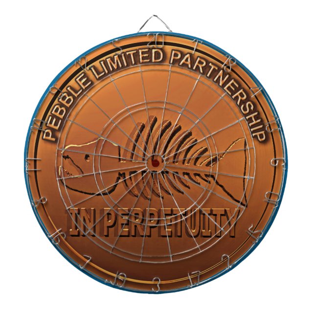 Stopp Pebble Mine - Pebble Mine Penny Dartscheibe (vorne)