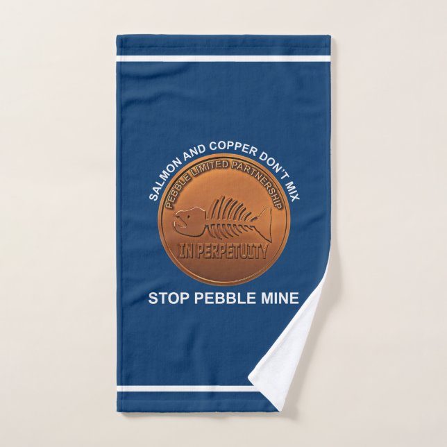 Stopp Pebble Mine - Pebble Mine Penny Handtuch (Handtuch)