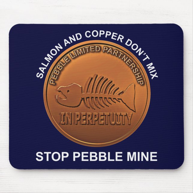 Stopp Pebble Mine - Pebble Mine Penny Mousepad (Vorne)