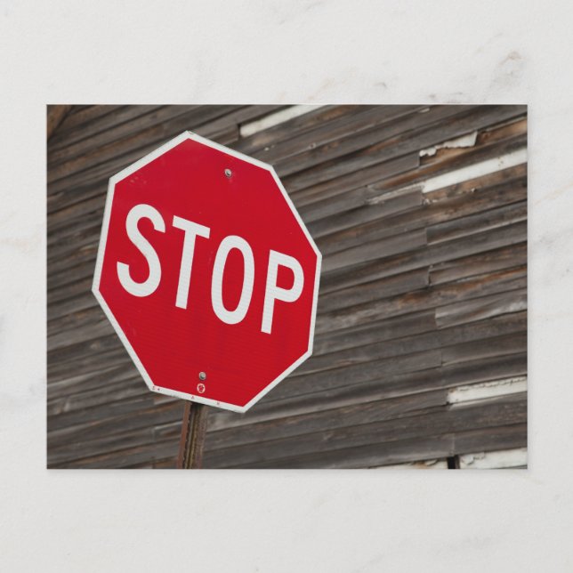 Stopp Postkarte (Vorderseite)