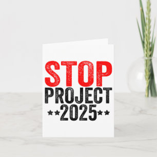 Stopp Project 2025 für Anti Trump Karte