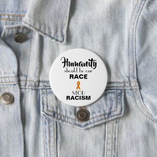 STOPP-RACISM, FÖRDERUNG DER GLEICHSTELLUNG, Rund-T Button
