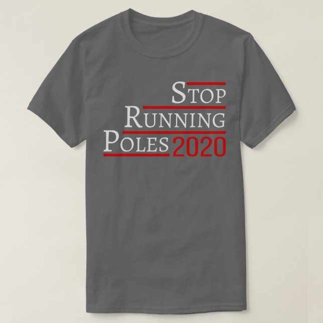 Stopp-Run-Stöcke 2020 T-Shirt (Design vorne)