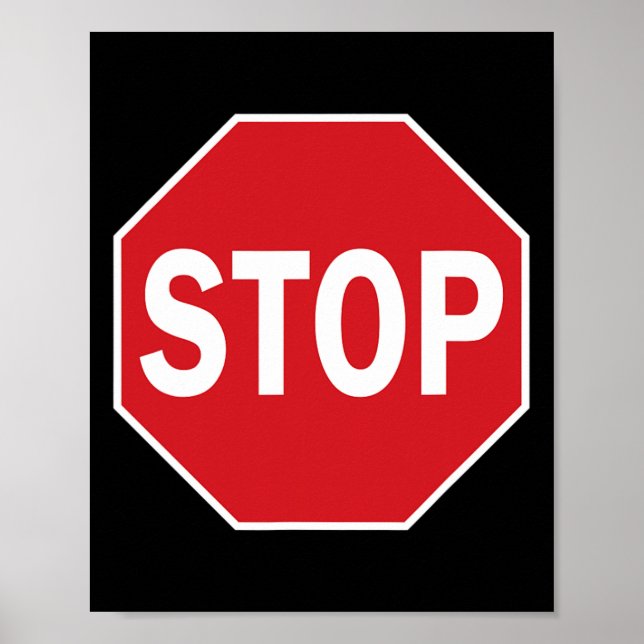 Stopp Schild Gift Novelty Road Schilder Halloween  (Vorne)
