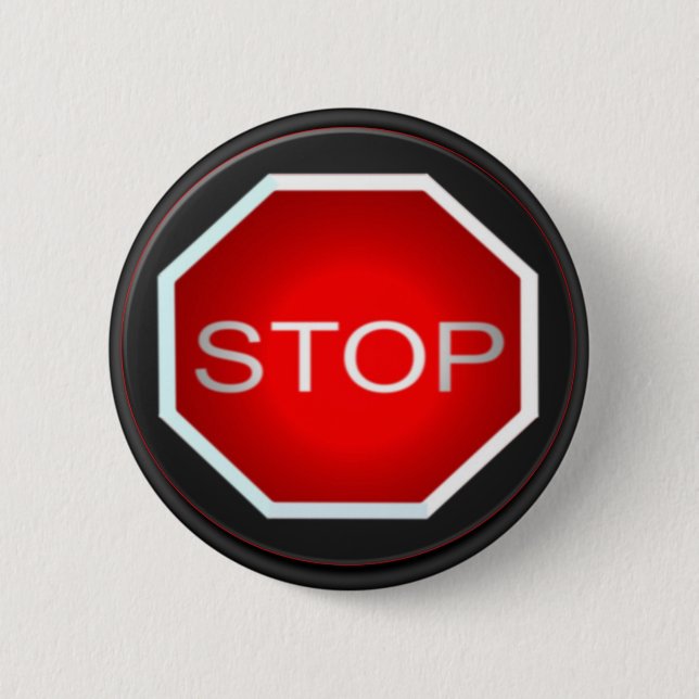 Stopp-Schild-Taste Button (Vorderseite)