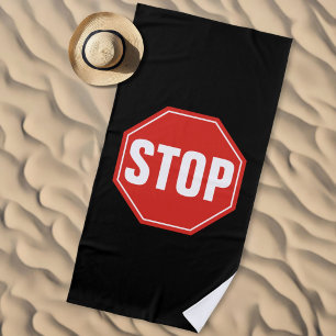 STOPP-Signatur Strandtuch