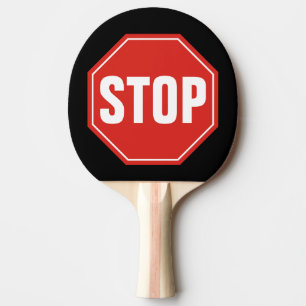 STOPP-Signatur Tischtennis Schläger