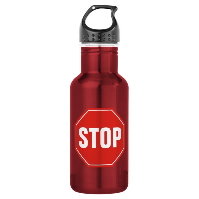 STOPP-Signatur Trinkflasche (Vorderseite)