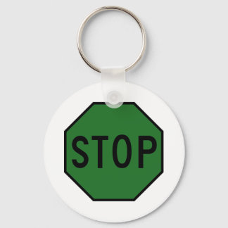 Stopp Street Road Signing Symbol Vorsicht Verkehr Schlüsselanhänger