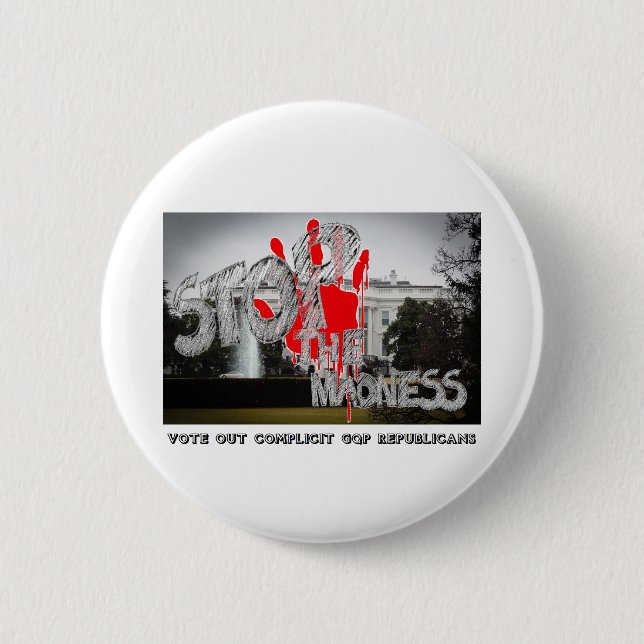 STOPP THE MADNESS - ABSTIMMUNG DER KOMPLIZITREPUBL BUTTON (Vorderseite)