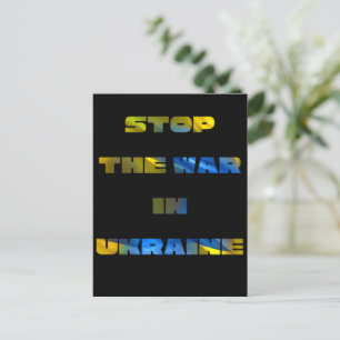 Stopp the War in der Ukraine Postkarte