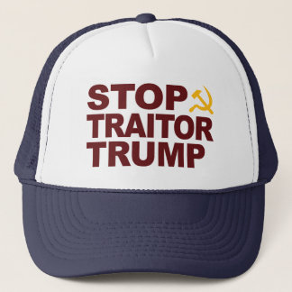 "Stopp Traitor Trump" Hut mit Hammer & Sickle Truckerkappe