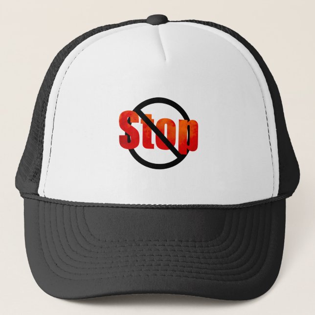Stopp Truckerkappe (Vorderseite)