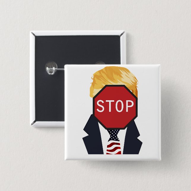 Stopp Trump Button (Vorne & Hinten)