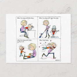 Stopp Trying Postkarte