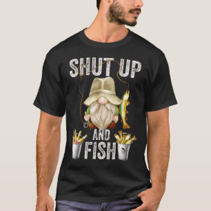 Stopp und Fisch Gnome für Männer Großpa und Fischf T-Shirt
