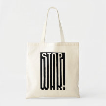 Stopp War Hippie ActivistCotton Bag