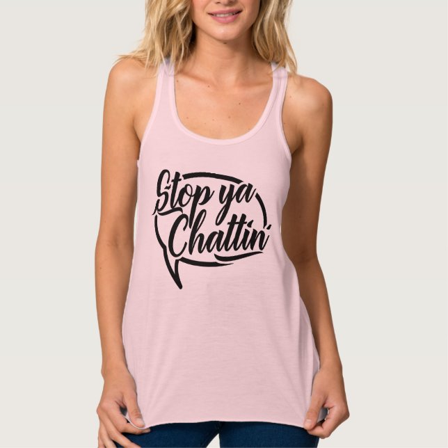 Stopp Ya Chattin' Manchester Slang Tank (Vorderseite)