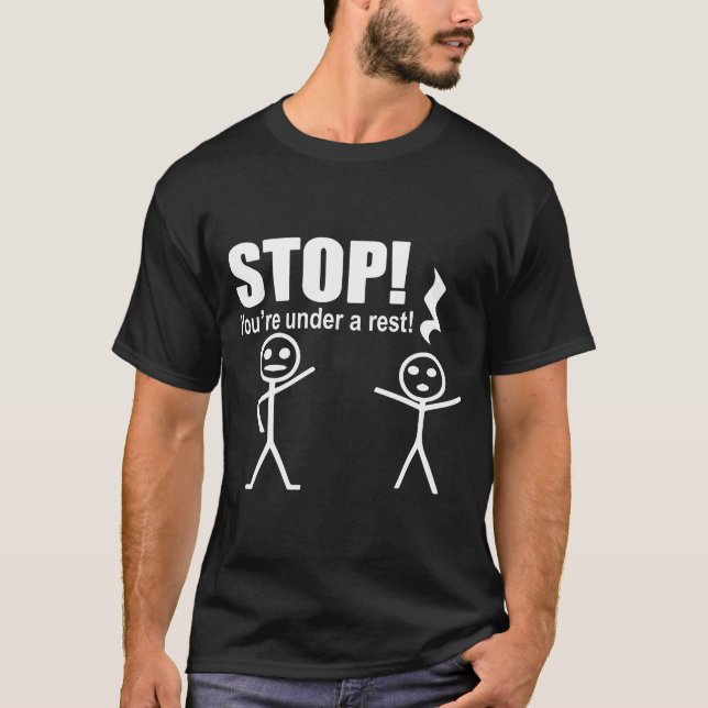 Stopp You_re Unter einer Erholung Funny Niedlich M T-Shirt (Vorderseite)