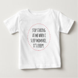 Stoppen der lustigen Mommie-Baby-Trage Baby T-shirt