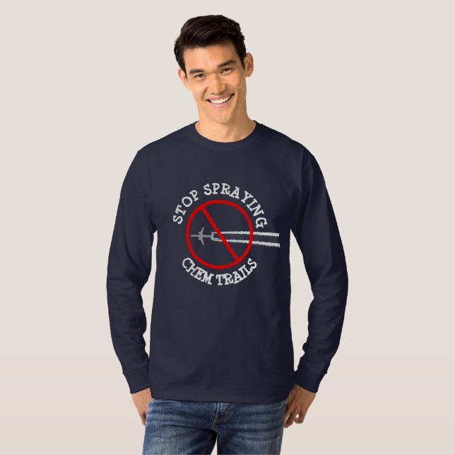 Stoppen des Spray-Chem-Trail-Shirts T-Shirt (Vorne ganz)