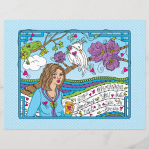 Stoppen des Überdenkens_Flachpapier Blatt 11" x 8,