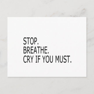 stoppen postkarte