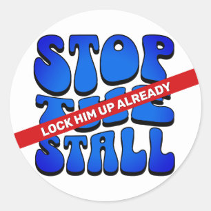 STOPPEN RUNDER AUFKLEBER