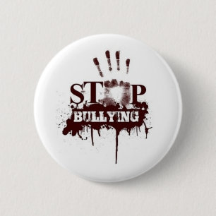 Stoppen Sie, Abzeichen einzuschüchtern Button