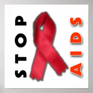 Stoppen Sie AIDS (Seite) Poster