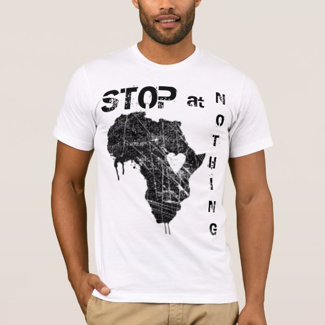 Stoppen Sie an nichts Kony Shirt 2012 (Vorderseite)