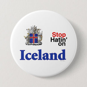 Stoppen Sie, auf Island-Knopf zu hassen Button