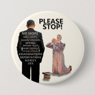Stoppen Sie bitte! Button