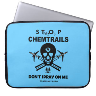Stoppen Sie Chemtrails - Spray mich nicht an! Laptopschutzhülle